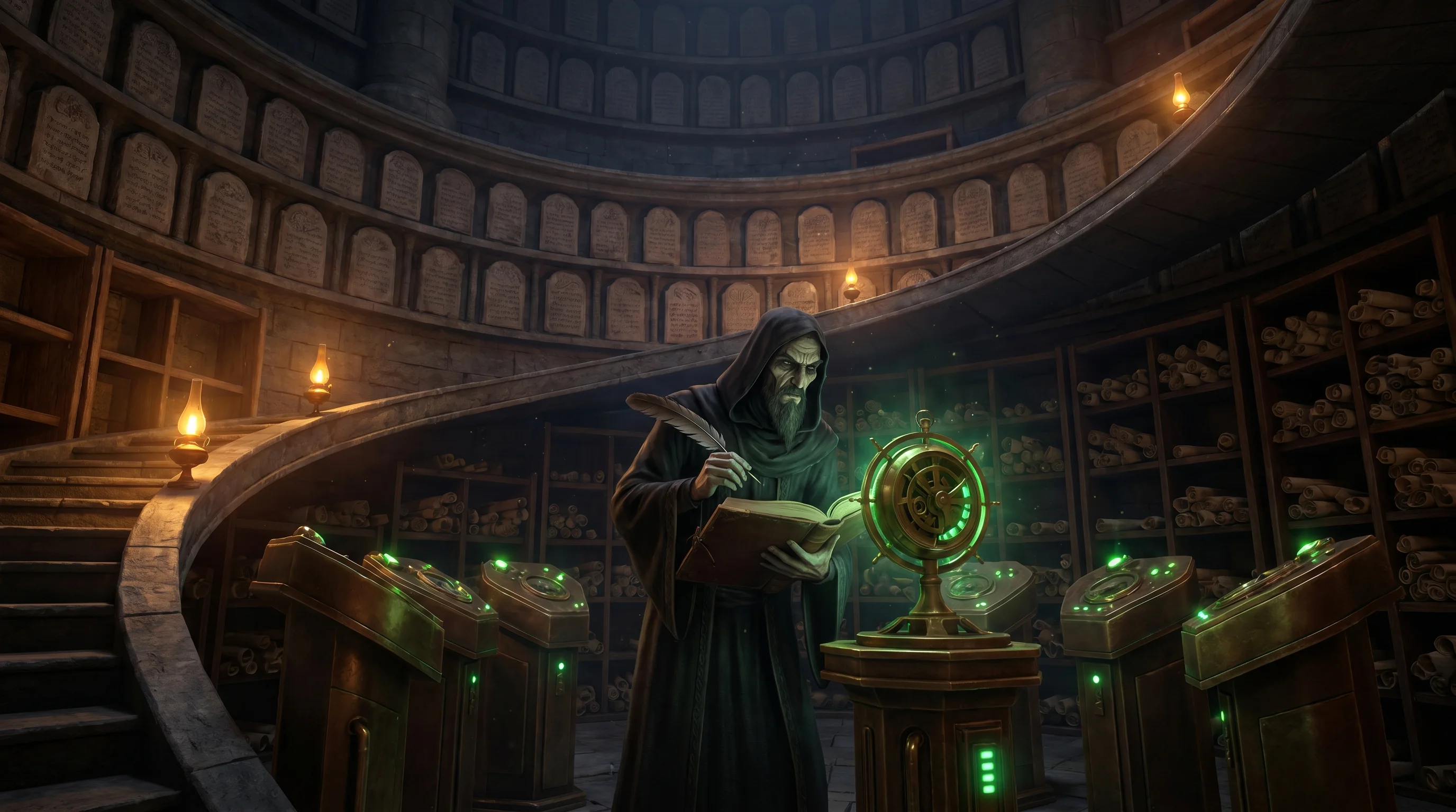 In the tower of the Registry Faction, the Record Keeper wrote hearing number 2,847. Unauthorized. Outside the three factions. The rule is clear — only those who have passed formal training may hear the Signal. But that rule was written 200 years ago, by people who never imagined an outsider could succeed.