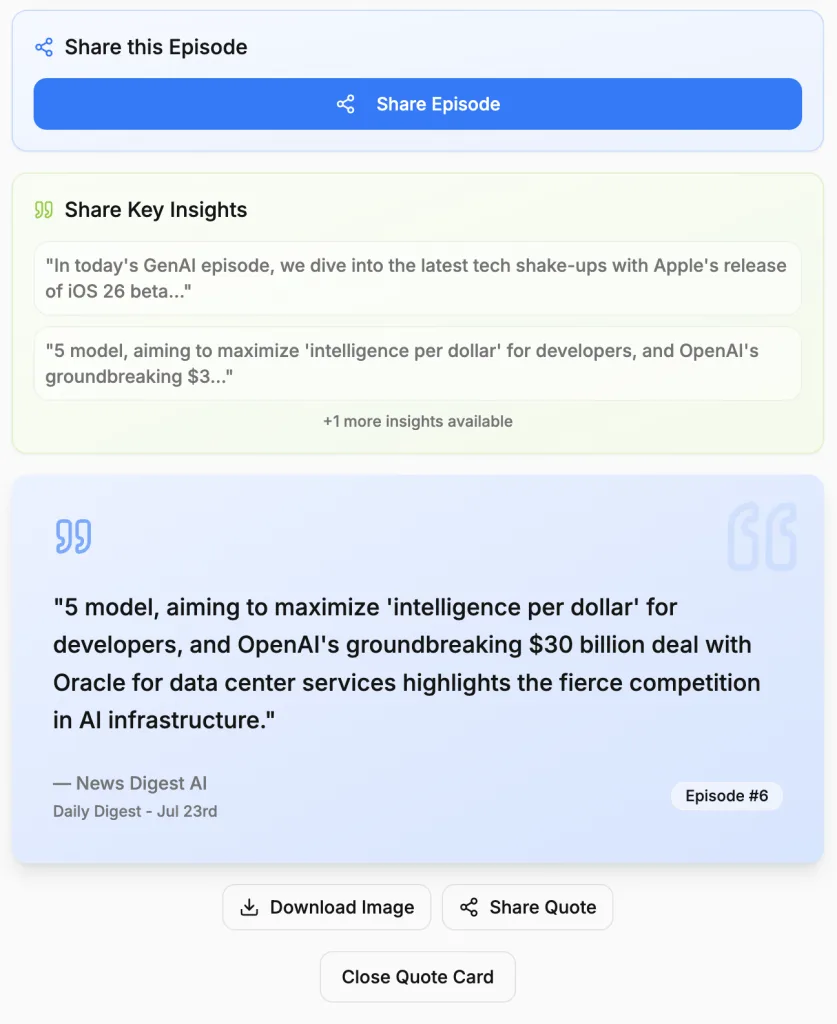 Share Key Insights